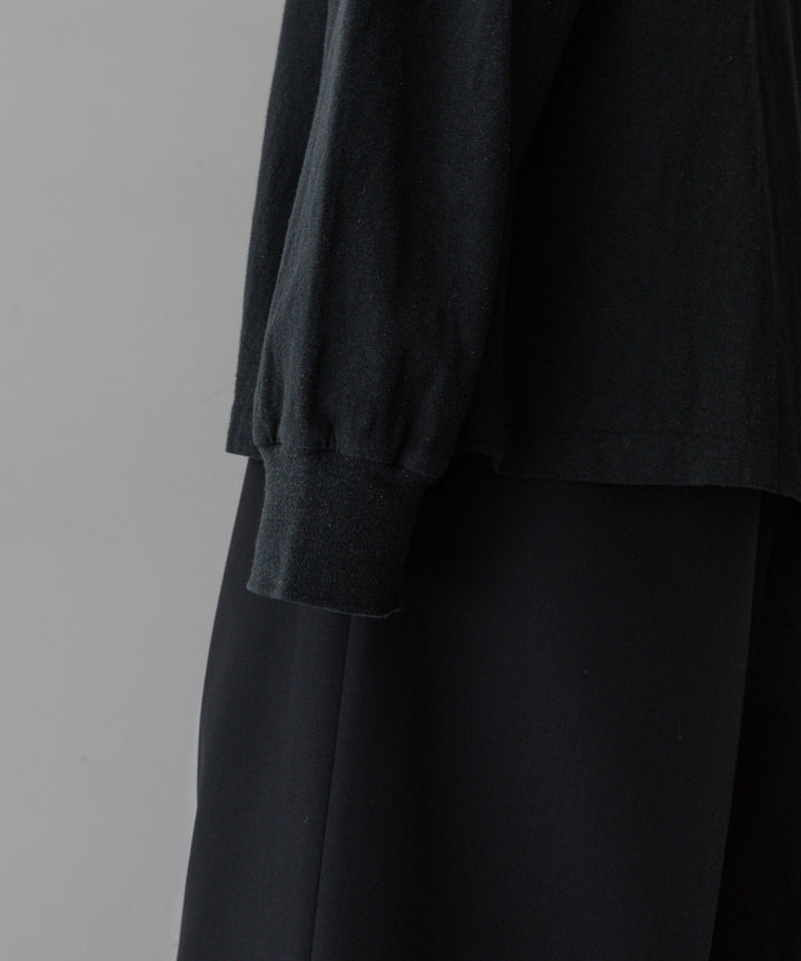 【Fujimoto】フジモトのOVERDYED LS TEE "FLOWERS" - BLACK 公式通販サイトsession福岡セレクトショップ