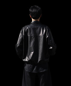 ssstein / シュタイン】LAMBS LEATHER LIGHT ZIP JACKET - BLACK
