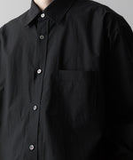 画像をギャラリービューアに読み込む, ssstein(シュタイン)の24AWコレクション OVERSIZED STANDARD SHIRT - BLACK 公式通販サイトsession福岡セレクトショップ
