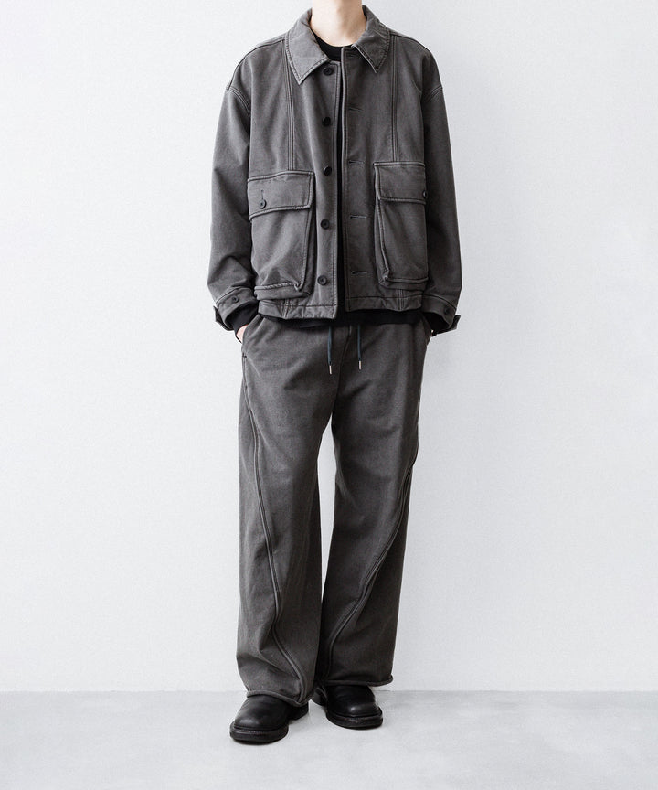 KANEMASA PHIL. カネマサフフィル36G FINE SWEAT DRAPING EASY PANTSのCHARCOAL PIGMENT公式通販サイトsession福岡セレクトショップ