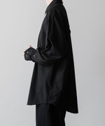 画像をギャラリービューアに読み込む, ssstein(シュタイン)の24AWコレクション OVERSIZED STANDARD SHIRT - BLACK 公式通販サイトsession福岡セレクトショップ
