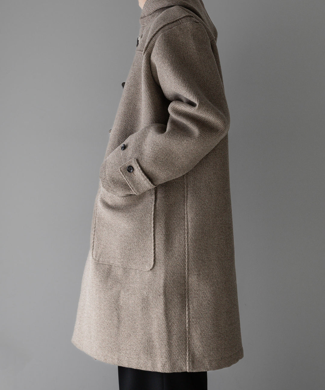 INTÉRIM(インテリム)の23AWコレクションHYPER BIG CASHMERE HEAVY ROYAL NAVY DUFFEL COAT - BEIGE 公式通販サイトsession福岡セレクトショップ