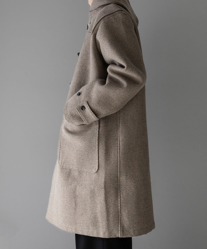 INTÉRIM(インテリム)の23AWコレクションHYPER BIG CASHMERE HEAVY ROYAL NAVY DUFFEL COAT - BEIGE 公式通販サイトsession福岡セレクトショップ