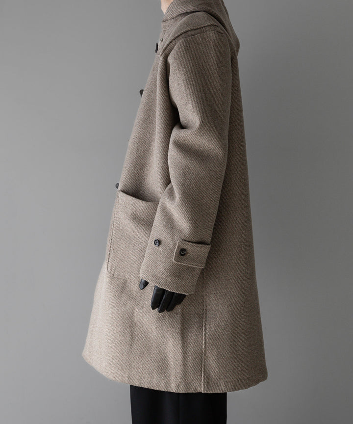 INTÉRIM(インテリム)の23AWコレクションHYPER BIG CASHMERE HEAVY ROYAL NAVY DUFFEL COAT - BEIGE 公式通販サイトsession福岡セレクトショップ