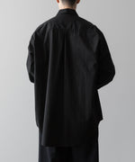 画像をギャラリービューアに読み込む, ssstein(シュタイン)の24AWコレクション OVERSIZED STANDARD SHIRT - BLACK 公式通販サイトsession福岡セレクトショップ
