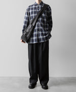 画像をギャラリービューアに読み込む, ssstein(シュタイン)の24AWコレクション EASY WIDE TROUSERS (2/72 WOOL GABARDINE) - BLACK 公式通販サイトsession福岡セレクトショップ
