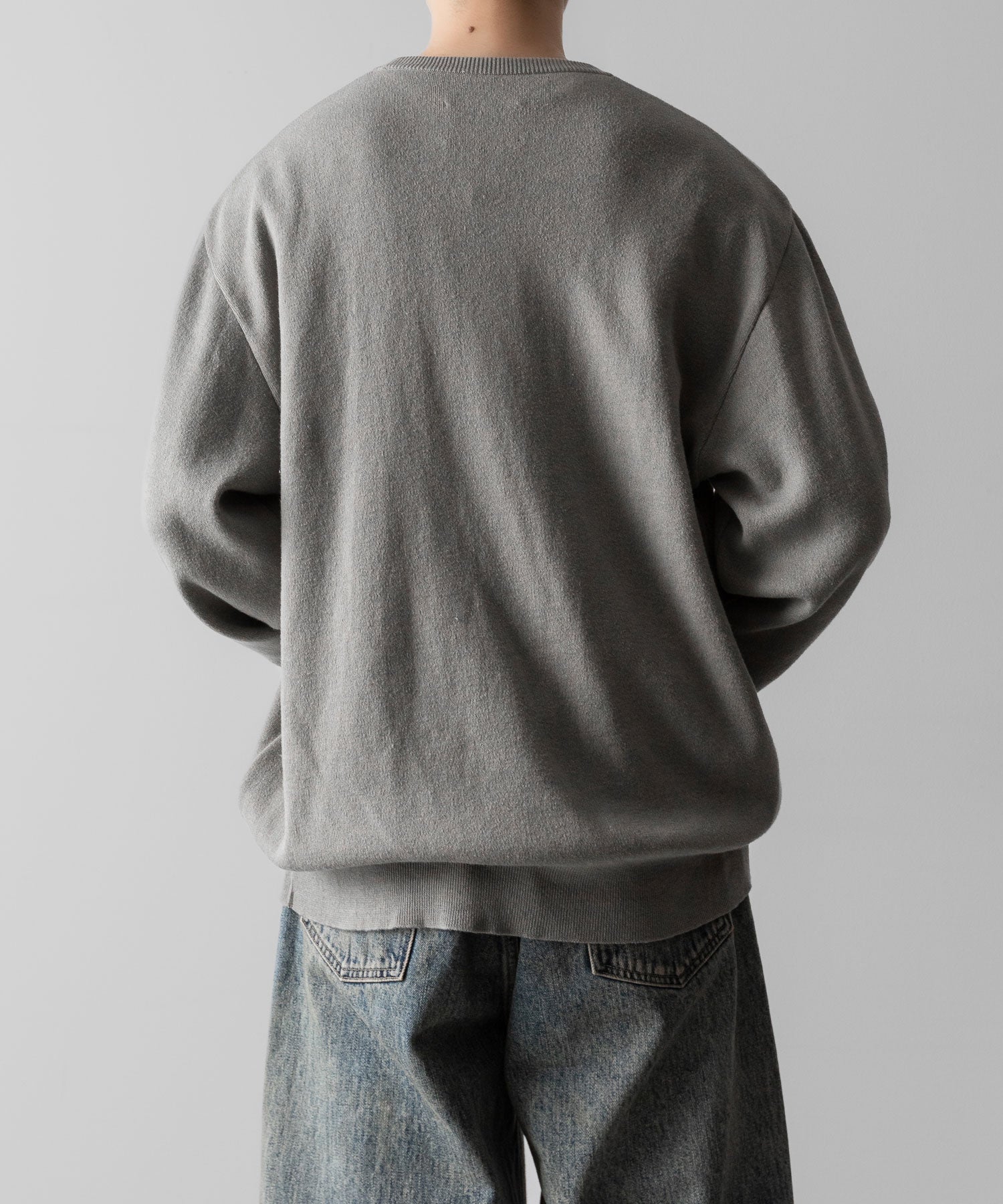 ssstein(シュタイン)のCOTTON CASHMERE KNIT LS - TAUPE GREYの公式通販サイトsession福岡セレクトショップ