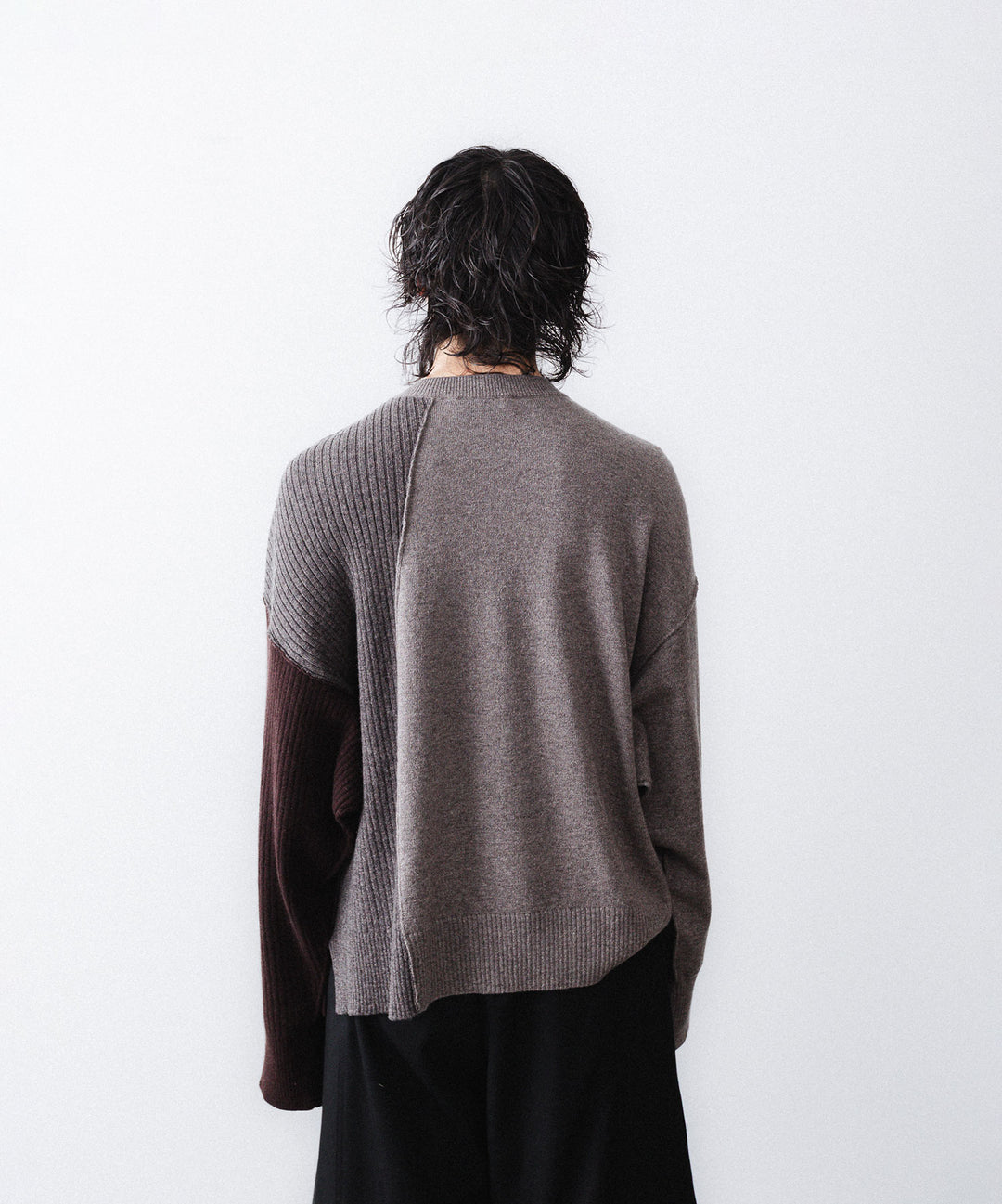 UJOH - ウジョーのCREW NECK BOX CROPPED KNITのBROWN公式通販サイトsession福岡セレクトショップ