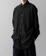 画像をギャラリービューアに読み込む, ssstein(シュタイン)の24AWコレクション OVERSIZED STANDARD SHIRT - BLACK 公式通販サイトsession福岡セレクトショップ
