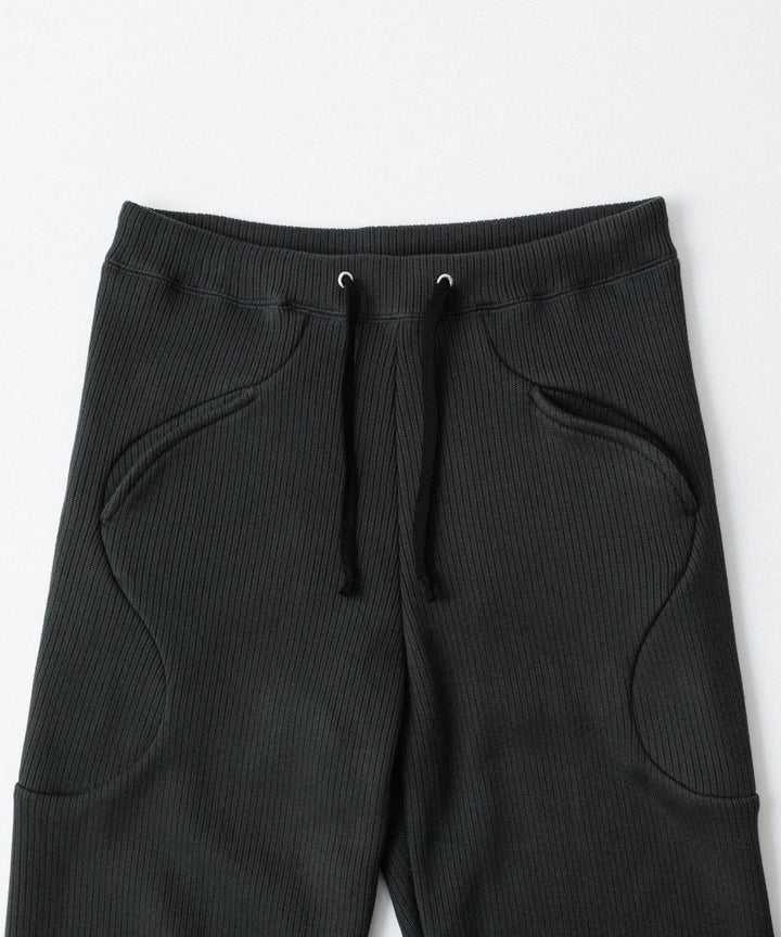OPPOSE DUALITY-オポーズデュアリティのSUB ONG RIB SWEAT PANTSのBLACK公式通販サイトsession福岡セレクトショップ