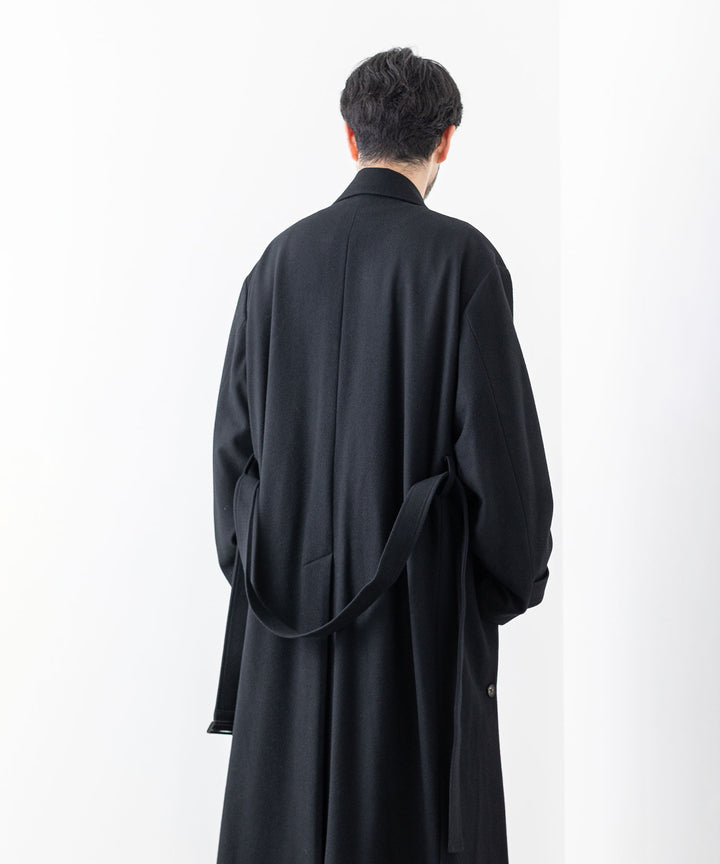 stein(シュタイン)の23AWコレクションOVERSIZED LAYERED SINGLE COATのBLACK