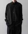 【ssstein】OVERSIZED STANDARD SHIRT - BLACK
