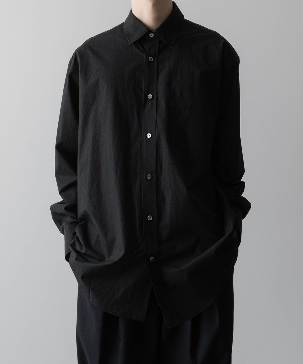 ssstein(シュタイン)の24AWコレクション OVERSIZED STANDARD SHIRT - BLACK 公式通販サイトsession福岡セレクトショップ