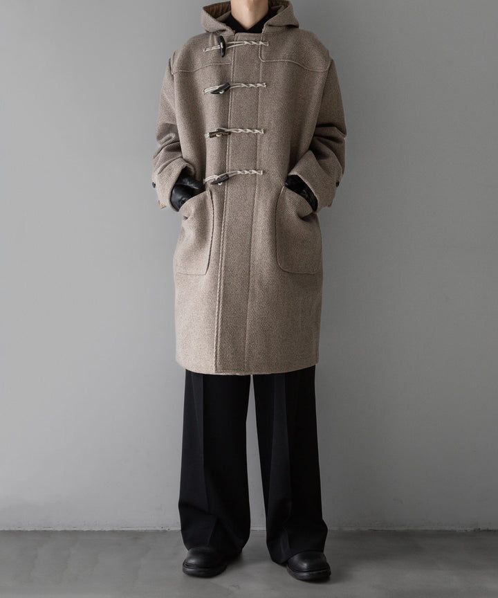 INTÉRIM(インテリム)の23AWコレクションHYPER BIG CASHMERE HEAVY ROYAL NAVY DUFFEL COAT - BEIGE 公式通販サイトsession福岡セレクトショップ