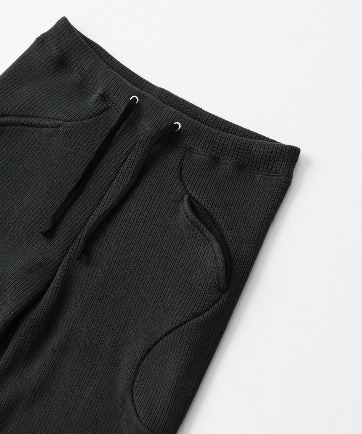 OPPOSE DUALITY-オポーズデュアリティのSUB ONG RIB SWEAT PANTSのBLACK公式通販サイトsession福岡セレクトショップ