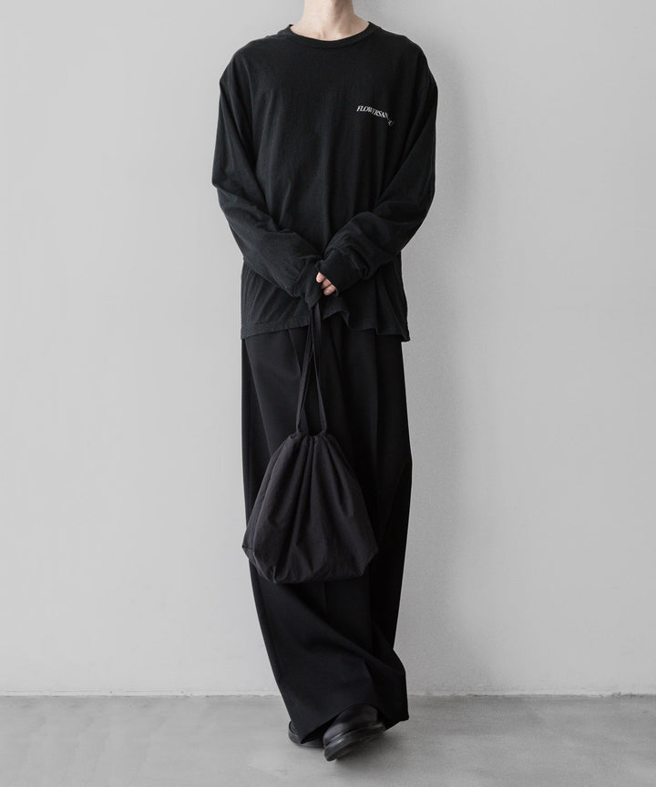 【Fujimoto】フジモトのOVERDYED LS TEE "FLOWERS" - BLACK 公式通販サイトsession福岡セレクトショップ