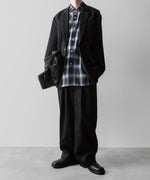 画像をギャラリービューアに読み込む, ssstein(シュタイン)の24AWコレクション OVERSIZED DOWN PAT SHIRT - NAVY OMBRE 公式通販サイトsession福岡セレクトショップ
