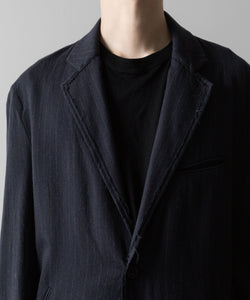  ANTHEM Aアンセムエー のBROKEN FLANNEL 2B JACKET - NAVY STRIPEの公式通販サイトsession福岡セレクトショップ