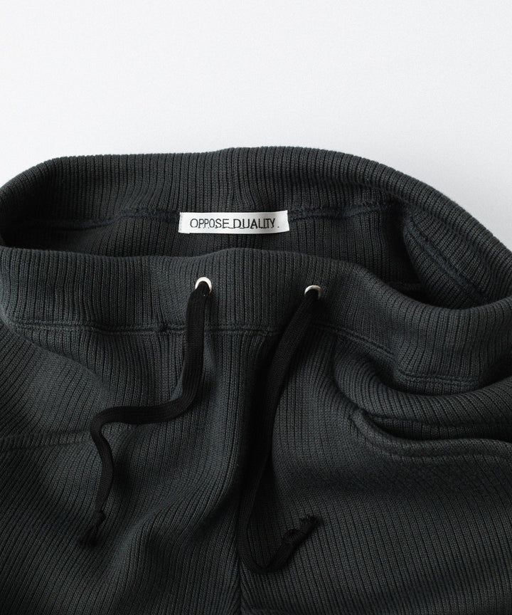 OPPOSE DUALITY-オポーズデュアリティのSUB ONG RIB SWEAT PANTSのBLACK公式通販サイトsession福岡セレクトショップ