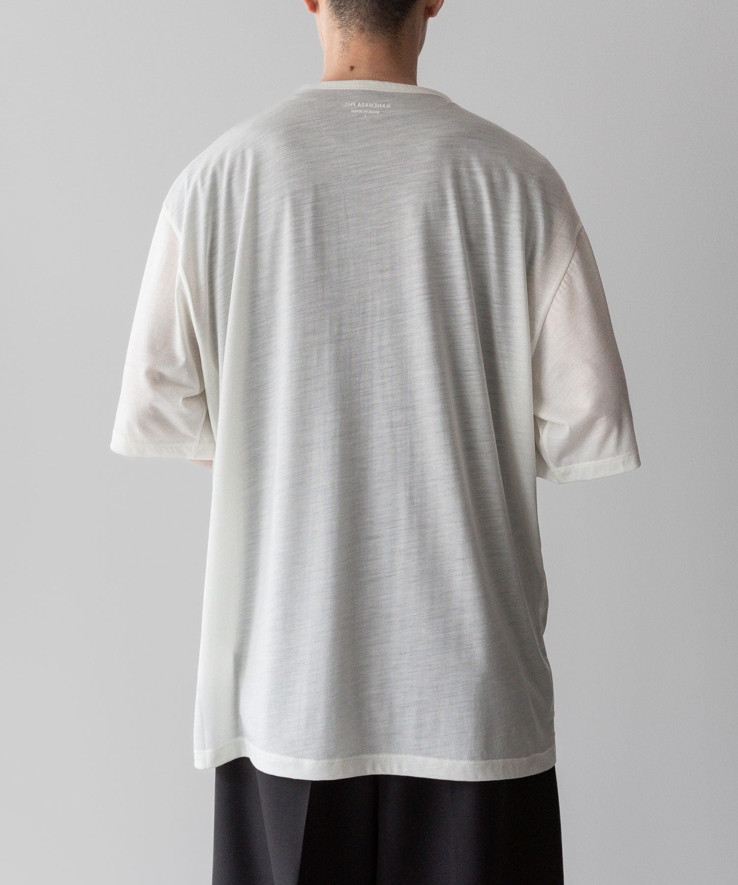 【KANEMASA PHIL.】カネマサフィル 36G WOOL SILKY TEEのWHITEの公式通販サイトsession福岡セレクトショップ