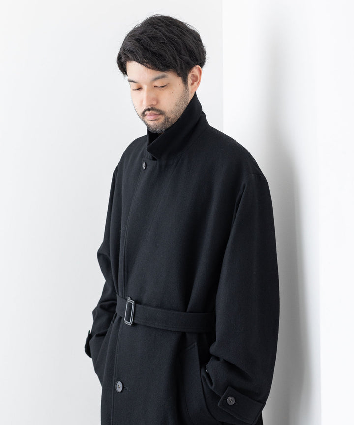 stein(シュタイン)の23AWコレクションOVERSIZED LAYERED SINGLE COATのBLACK