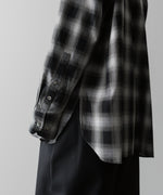 画像をギャラリービューアに読み込む, ssstein(シュタイン)の24AWコレクション OVERSIZED DOWN PAT SHIRT - BLACK OMBRE 公式通販サイトsession福岡セレクトショップ
