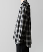 画像をギャラリービューアに読み込む, ssstein(シュタイン)の24AWコレクション OVERSIZED DOWN PAT SHIRT - BLACK OMBRE 公式通販サイトsession福岡セレクトショップ
