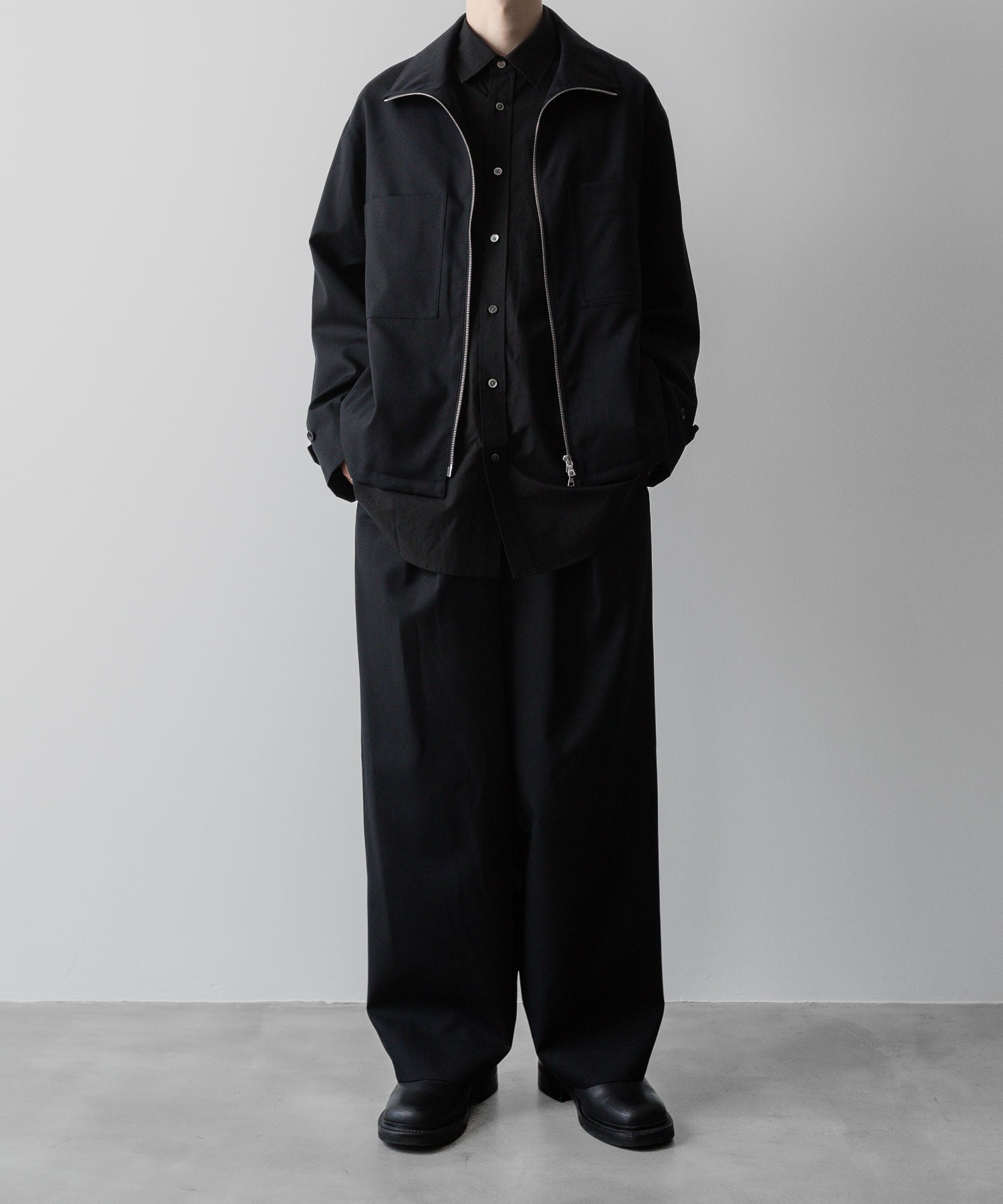 ssstein(シュタイン)の24AWコレクション OVERSIZED STANDARD SHIRT - BLACK 公式通販サイトsession福岡セレクトショップ