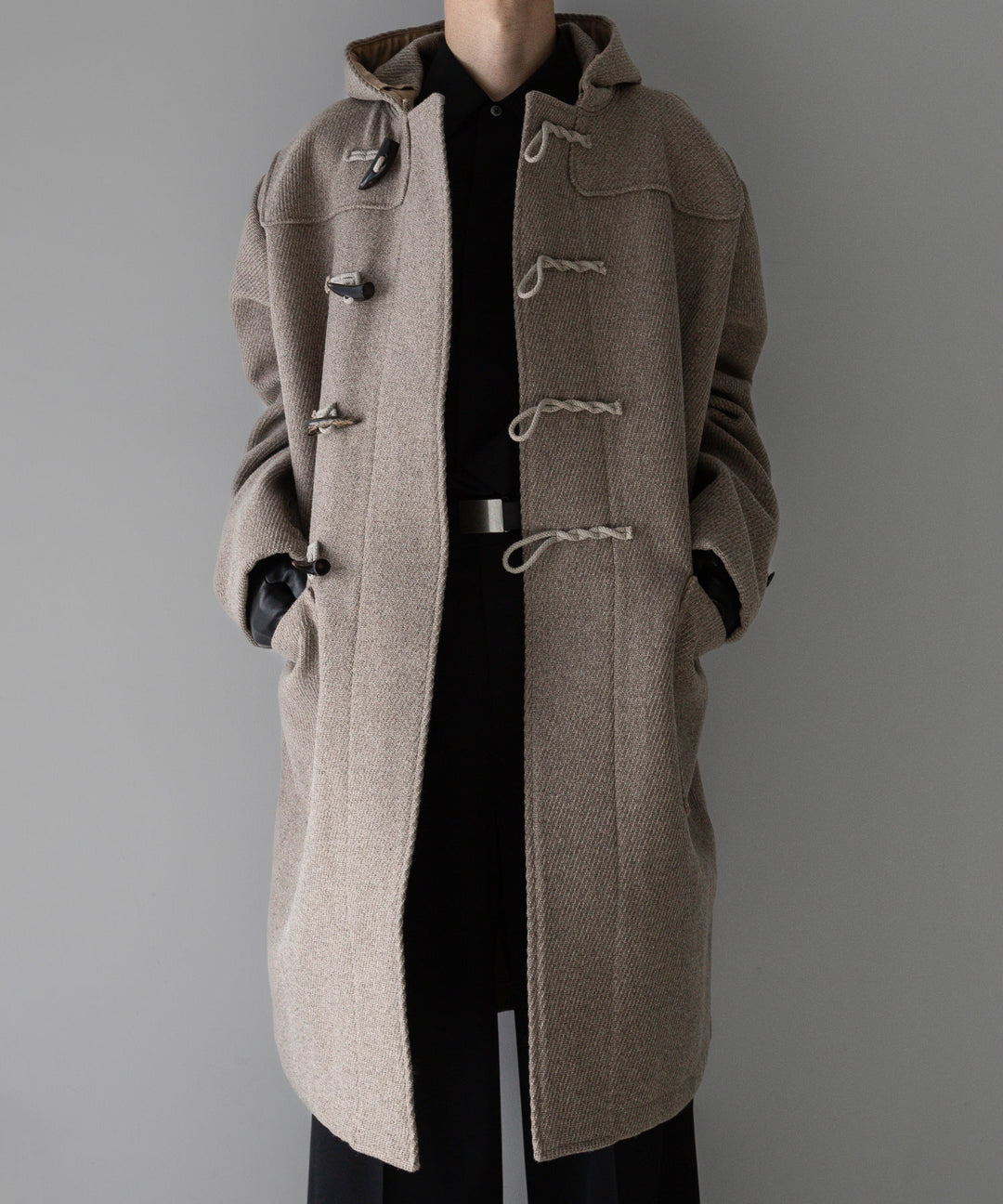 INTÉRIM(インテリム)の23AWコレクションHYPER BIG CASHMERE HEAVY ROYAL NAVY DUFFEL COAT - BEIGE 公式通販サイトsession福岡セレクトショップ