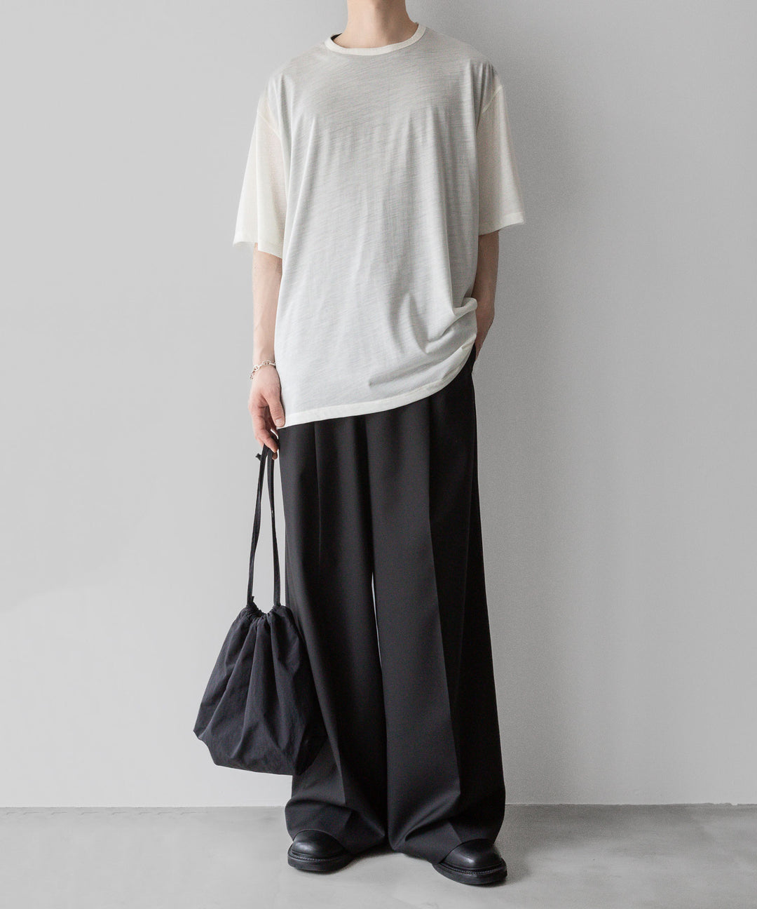 【KANEMASA PHIL.】カネマサフィル 36G WOOL SILKY TEEのWHITEの公式通販サイトsession福岡セレクトショップ