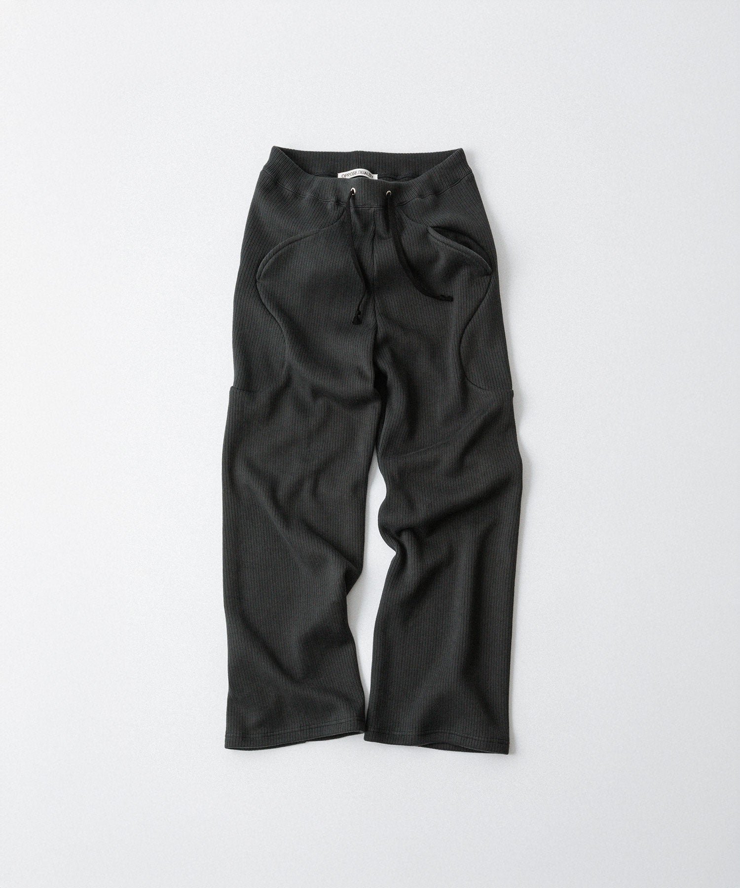 OPPOSE DUALITY-オポーズデュアリティのSUB ONG RIB SWEAT PANTSのBLACK