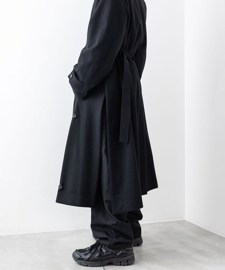 stein(シュタイン)の23AWコレクションOVERSIZED LAYERED SINGLE COATのBLACK