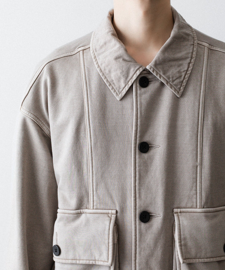 KANEMASA PHIL. カネマサフフィル36G FINE SWEAT WORK JACKETのBEIGE KHAKI PIGMENT公式通販サイトsession福岡セレクトショップ