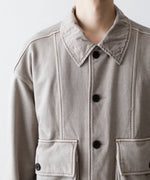 画像をギャラリービューアに読み込む, KANEMASA PHIL. カネマサフフィル36G FINE SWEAT WORK JACKETのBEIGE KHAKI PIGMENT公式通販サイトsession福岡セレクトショップ
