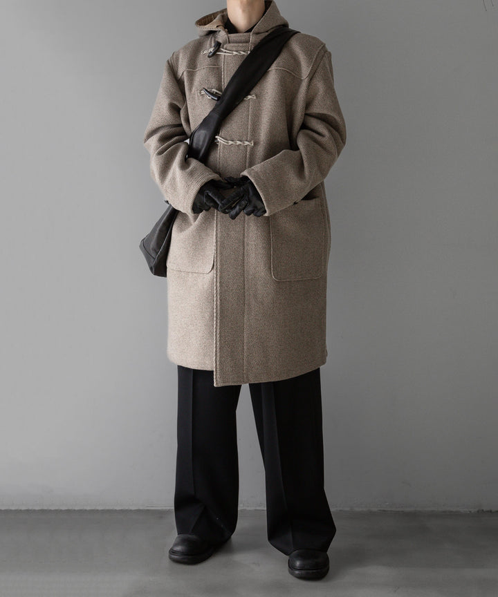 INTÉRIM(インテリム)の23AWコレクションHYPER BIG CASHMERE HEAVY ROYAL NAVY DUFFEL COAT - BEIGE 公式通販サイトsession福岡セレクトショップ