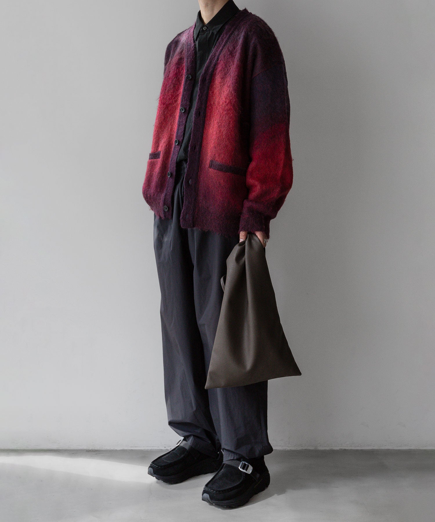 【stein】シュタインのグラデーションモヘヤニット GRADATION MOHAIR CARDIGAN - RED 公式通販session福岡セレクトショップ