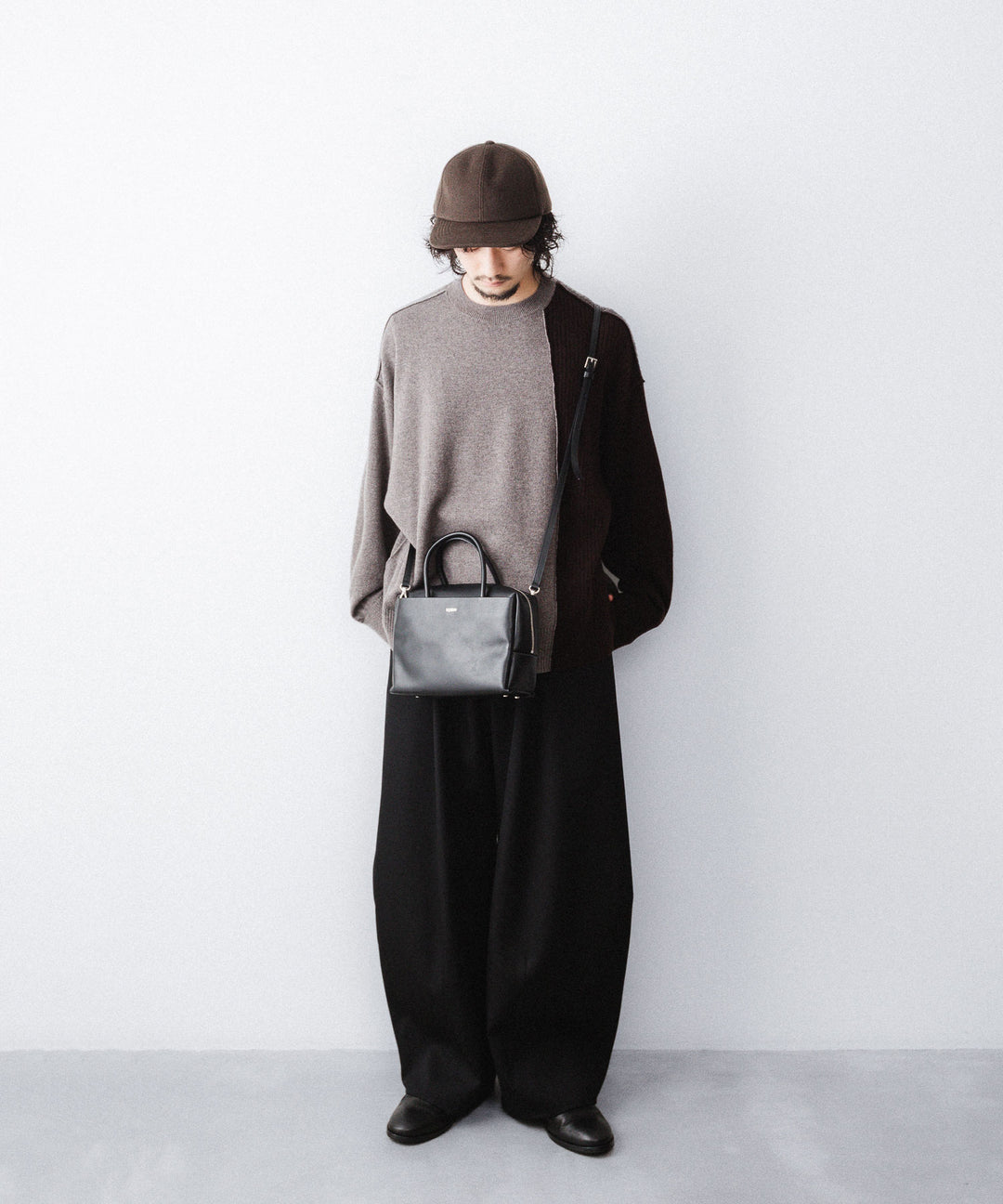 UJOH - ウジョーのCREW NECK BOX CROPPED KNITのBROWN公式通販サイトsession福岡セレクトショップ
