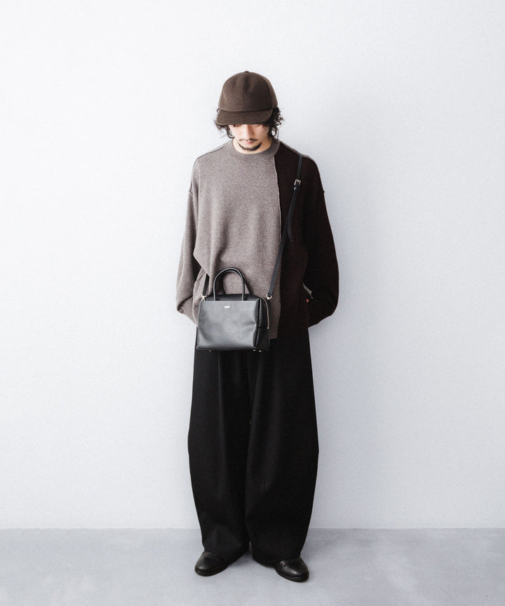 UJOH - ウジョーのCREW NECK BOX CROPPED KNITのBROWN公式通販サイトsession福岡セレクトショップ
