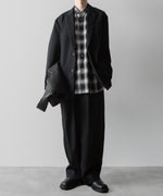 画像をギャラリービューアに読み込む, ssstein(シュタイン)の24AWコレクション EASY WIDE TROUSERS (2/72 WOOL GABARDINE) - BLACK 公式通販サイトsession福岡セレクトショップ
