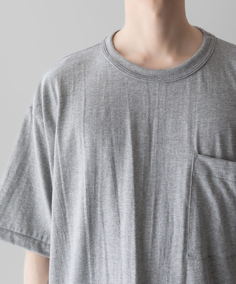 【INTÉRIM】インテリムのBINDER NECK LOOP WHEEL AME-KAJI POCKET TEE - A.GRAYの公式通販サイトsession福岡セレクトショップ