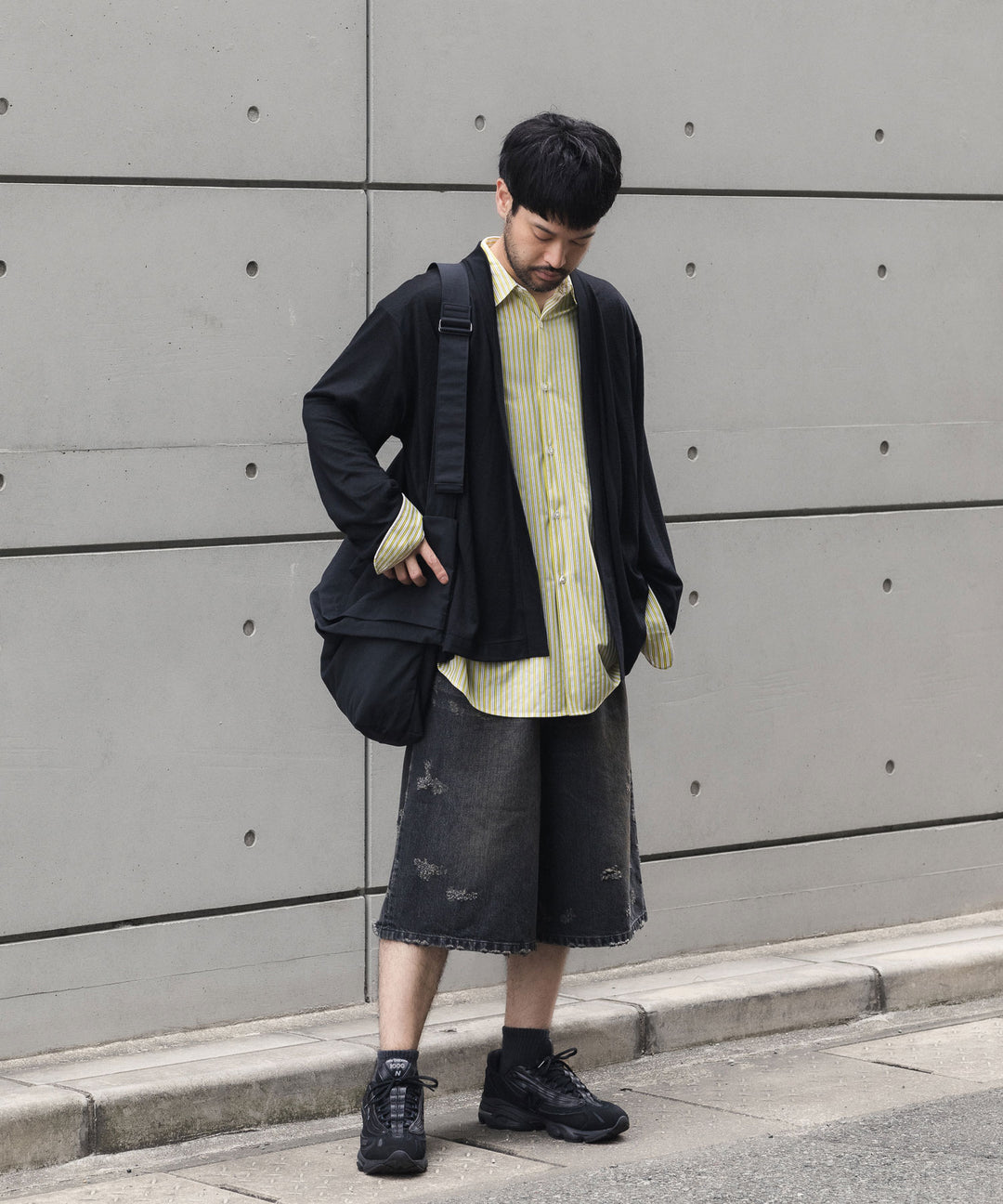 KANEMASA PHIL. カネマサフィルの46G STRIPE MODEST SHIRTのYELLOW BLACK 公式通販サイトsession福岡セレクトショップ