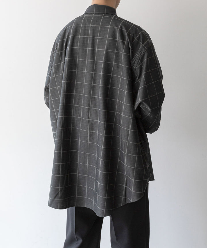 【KANEMASA PHIL.】カネマサのジャージーチャックシャツ FLANNEL CHECK JERSEY SHIRT - WP CHA 公式通販session福岡セレクトショップ