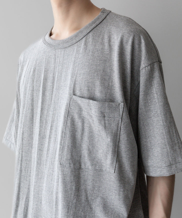 【INTÉRIM】インテリムのBINDER NECK LOOP WHEEL AME-KAJI POCKET TEE - A.GRAYの公式通販サイトsession福岡セレクトショップ