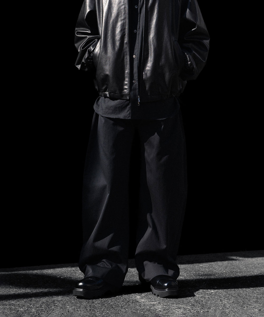 ssstein(シュタイン)のCOTTON SATIN ROUND PANTS - BLACKの公式通販サイトsession福岡セレクトショップ