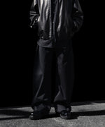 画像をギャラリービューアに読み込む, ssstein(シュタイン)のCOTTON SATIN ROUND PANTS - BLACKの公式通販サイトsession福岡セレクトショップ
