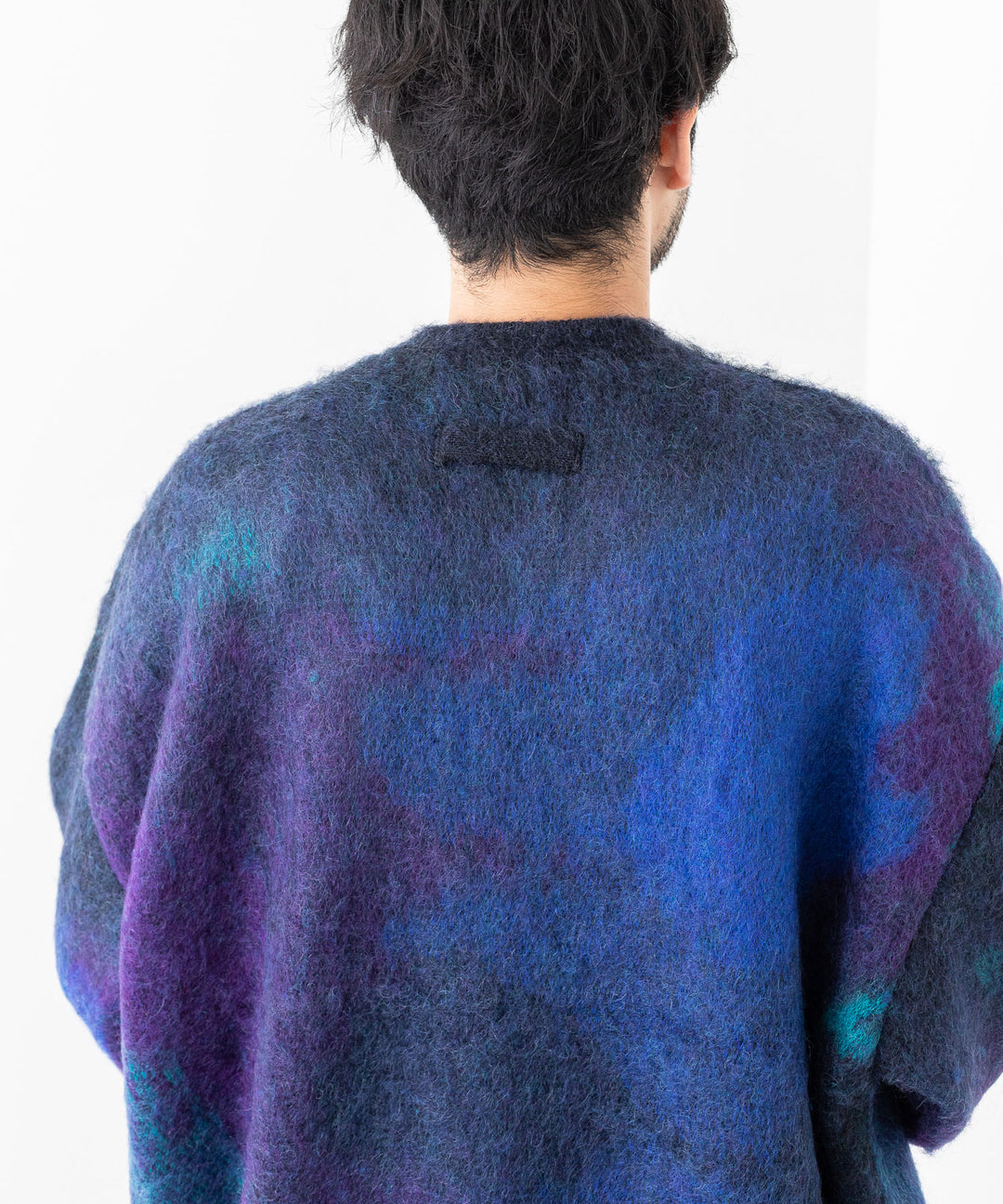 stein(シュタイン)の23AWコレクションOVERSIZED GRADATION MOHAIR LS のBLUE BLACK