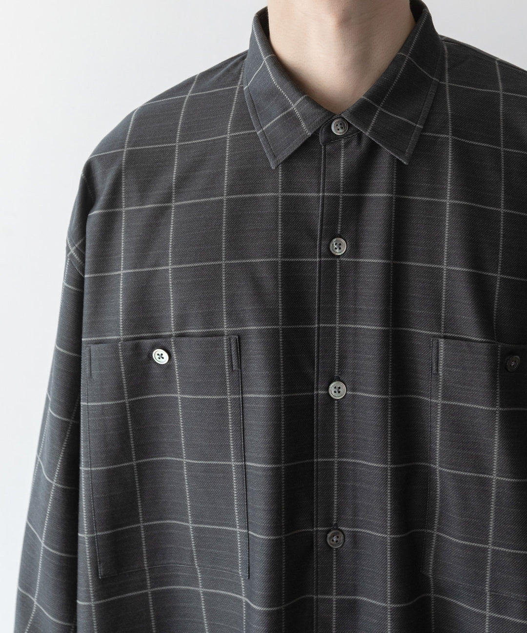 【KANEMASA PHIL.】カネマサのジャージーチャックシャツ FLANNEL CHECK JERSEY SHIRT - WP CHA 公式通販session福岡セレクトショップ