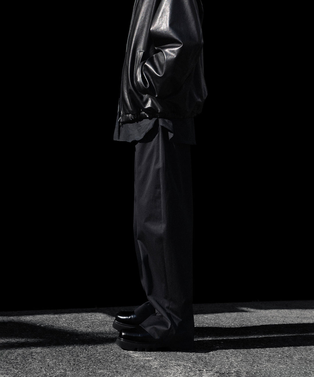 ssstein(シュタイン)のCOTTON SATIN ROUND PANTS - BLACKの公式通販サイトsession福岡セレクトショップ