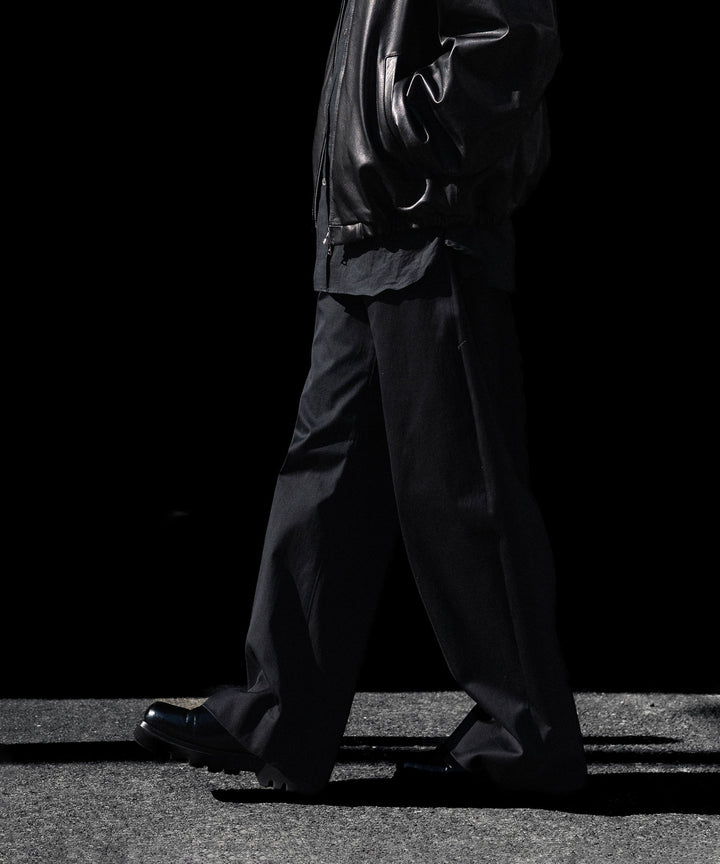 ssstein(シュタイン)のCOTTON SATIN ROUND PANTS - BLACKの公式通販サイトsession福岡セレクトショップ