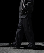 画像をギャラリービューアに読み込む, ssstein(シュタイン)のCOTTON SATIN ROUND PANTS - BLACKの公式通販サイトsession福岡セレクトショップ
